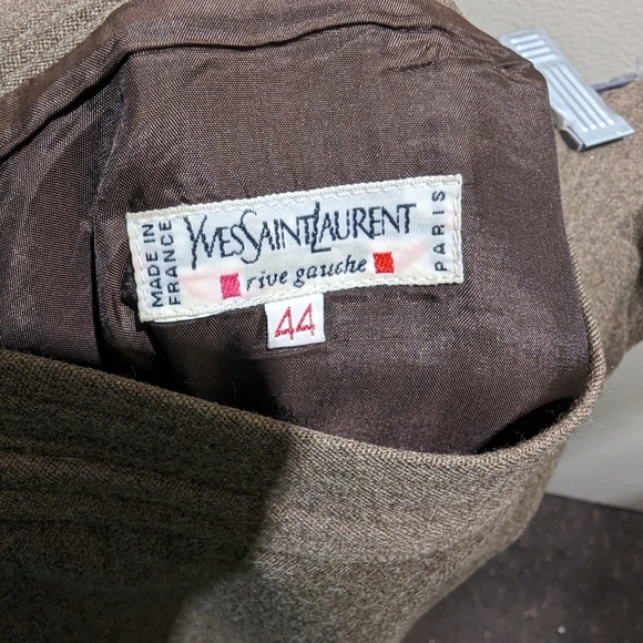 Yves Saint Laurent Rive Gauche Vintage High Waist Pencil Work Skirt 44/US Small - Picture 7 of 7